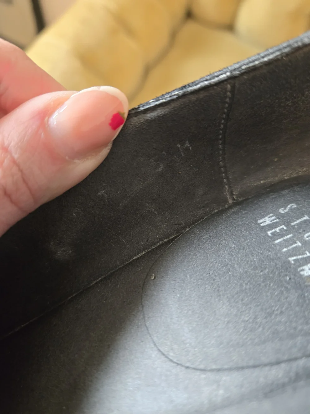 Stuart Weitzman Black Suede Wedges - Picture 6 of 6